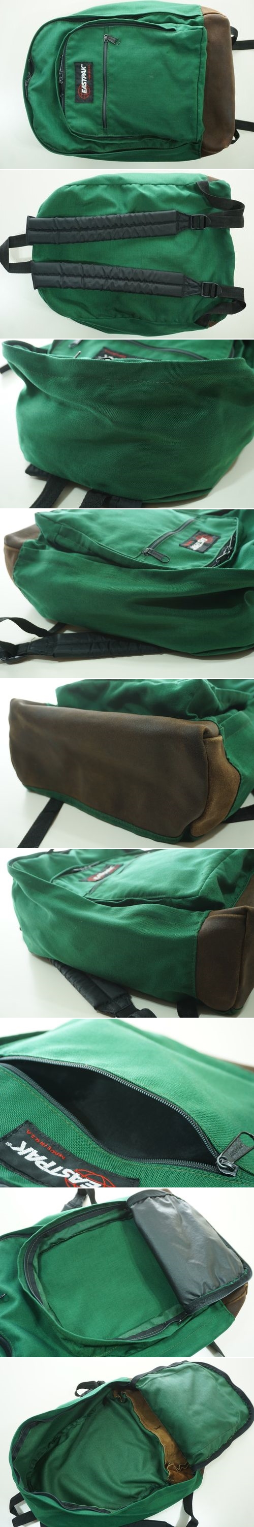 by categories ＞ bags ＞ 80's EASTPAK forestgreen nylon Backpack "Made